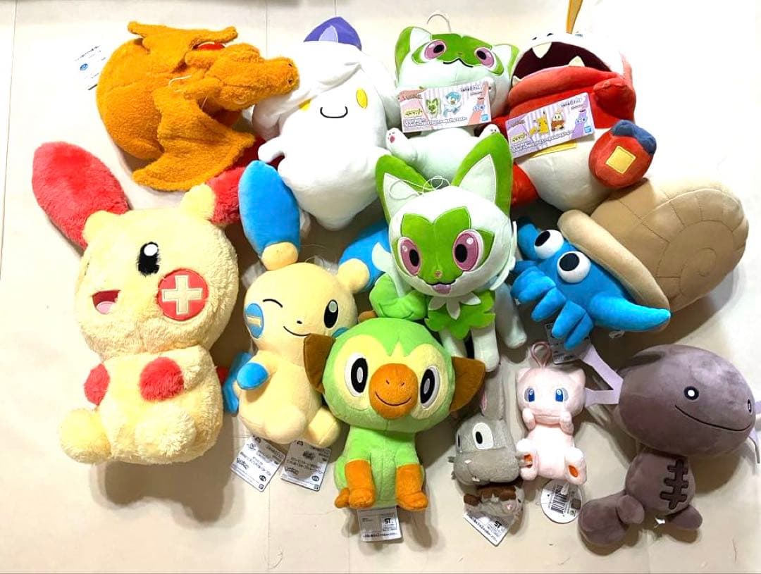 ポケモンぬいぐるみ12点セット紙タグ付きまとめ売り