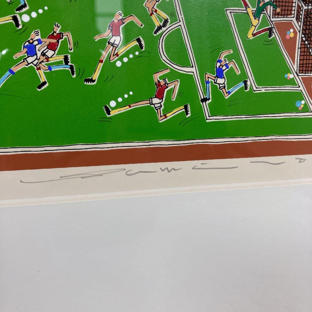 角谷泰人　サッカー シルクスクリーン　AP キックオフ　JAPAN 日本代表