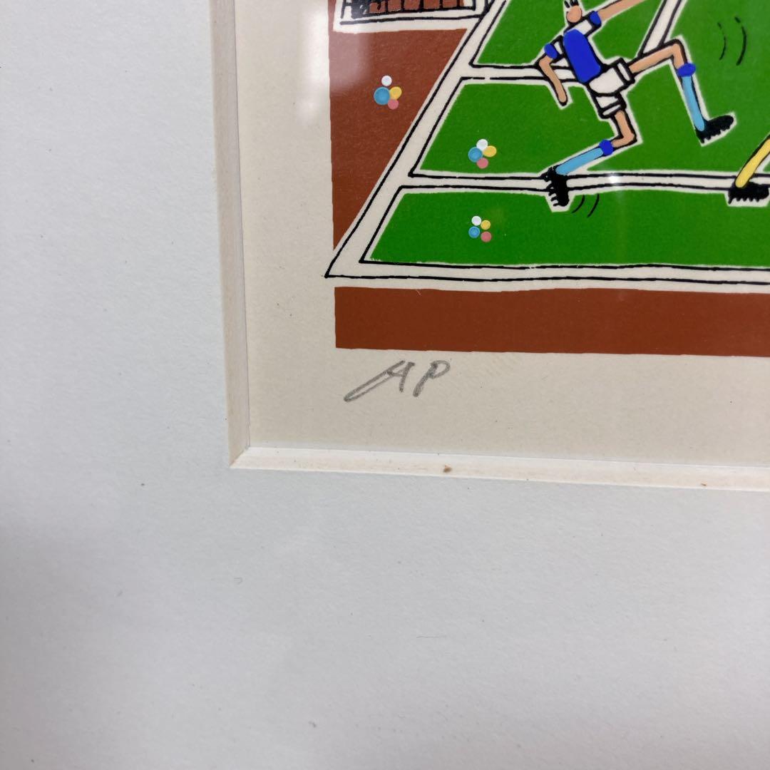 角谷泰人　サッカー シルクスクリーン　AP キックオフ　JAPAN 日本代表