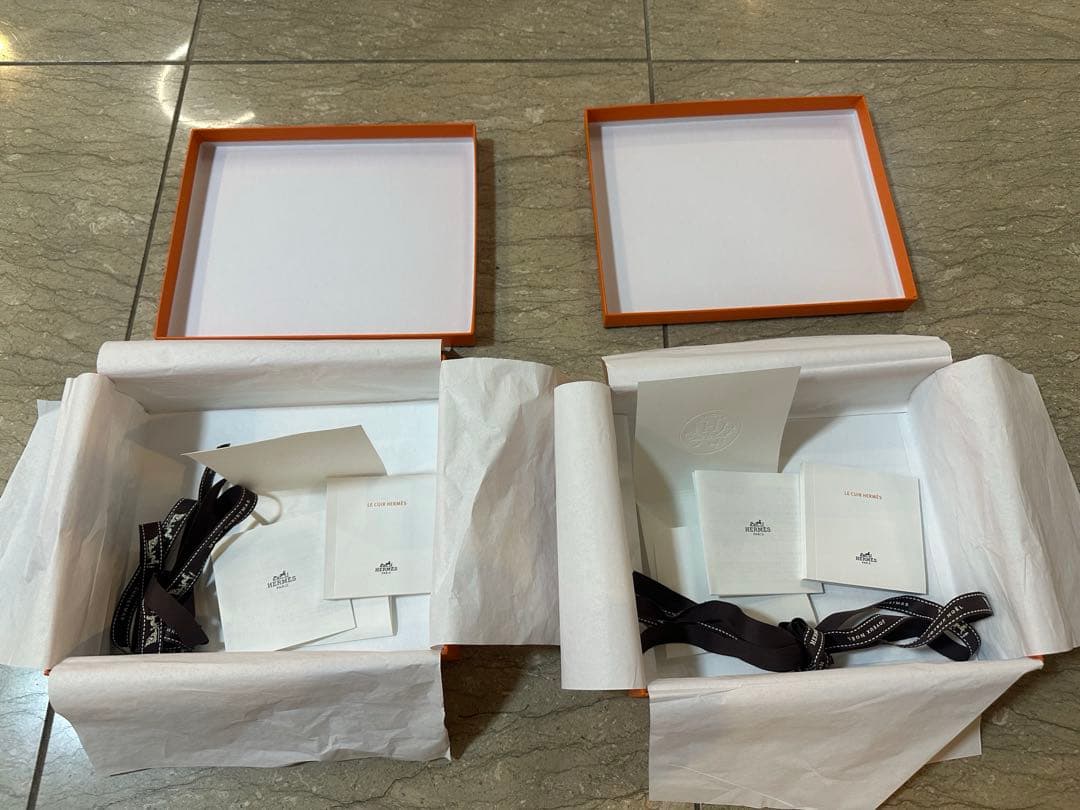 エルメス　ミニエブリン　空箱　ミニエヴ　tpm 空箱　ミニエブ　2個セット