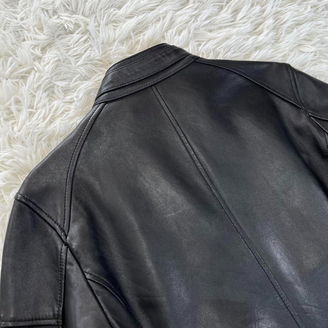 美品✨ラトルトラップ　シングルライダースジャケット　レザージャケット　羊革　M