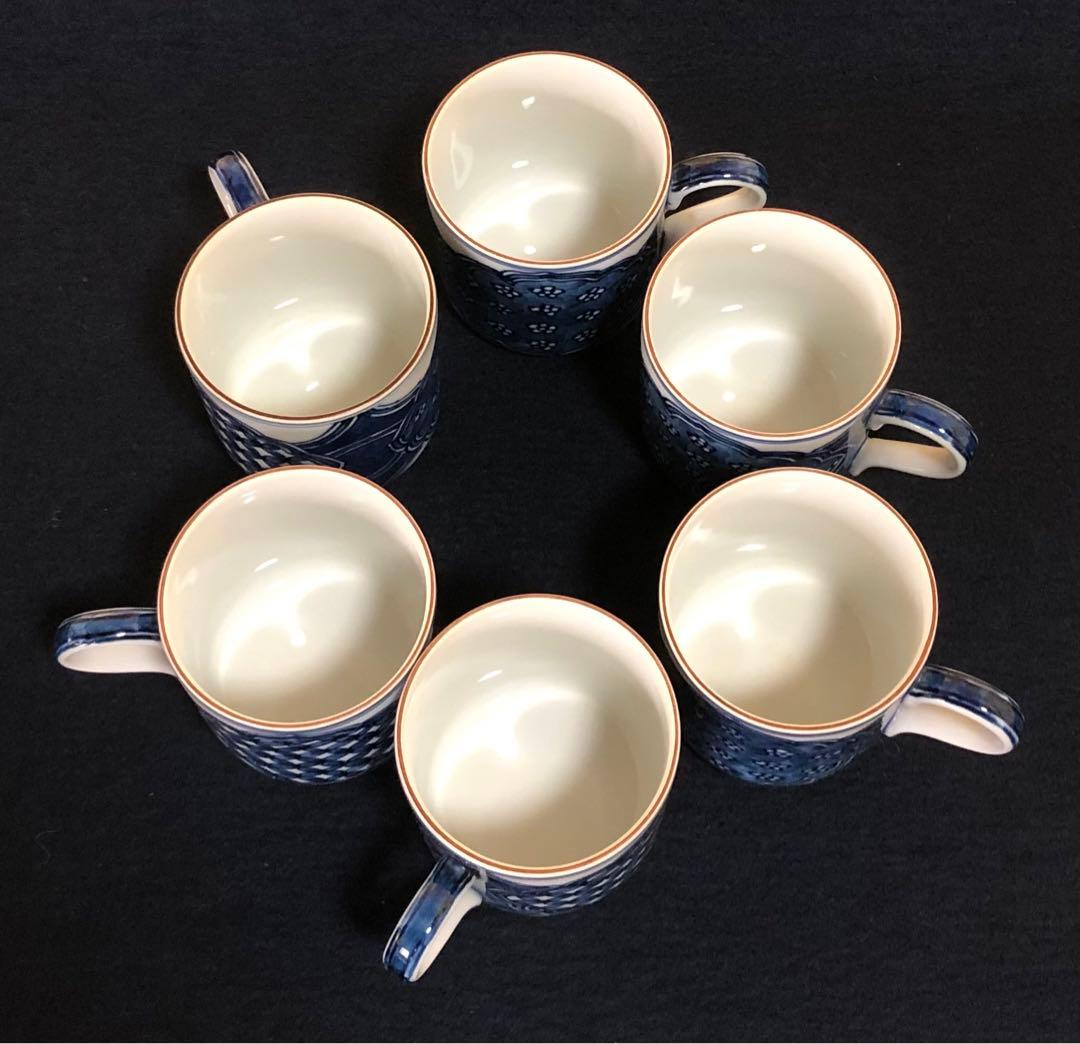 《レ》有田焼 祥瑞手 碗皿6客組 源右衛門作 共箱 251125え6