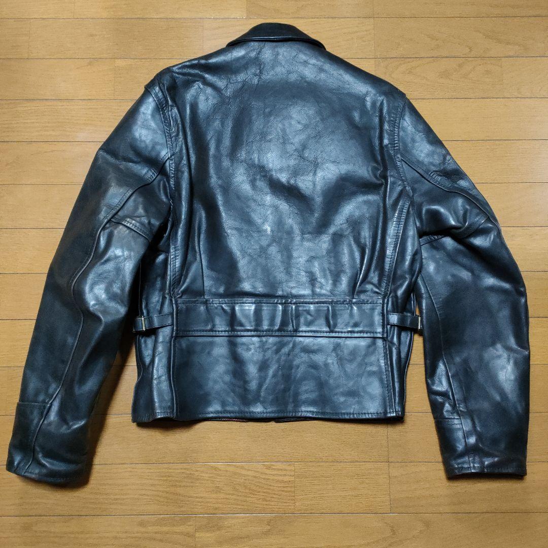 おでんです!　エアロレザー　ライダース　ハーフベルテッド