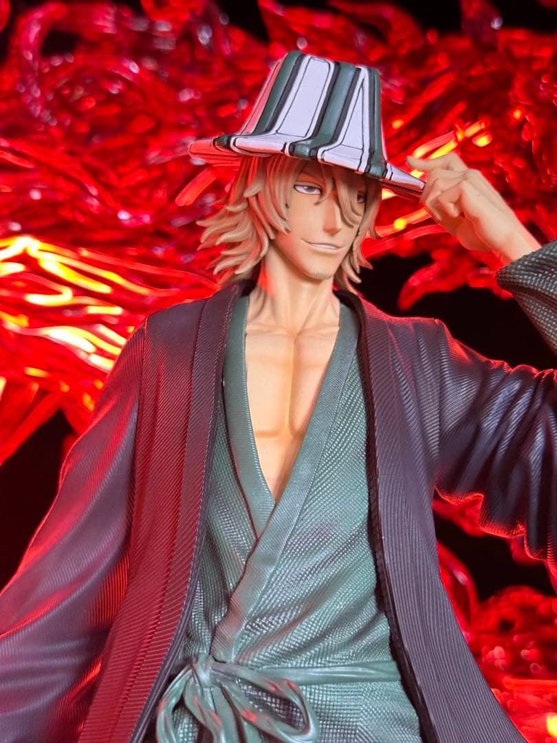 ブリーチ　浦原喜助　破道の九十九　五龍転滅　ガレージキッド　フィギュア　透明版