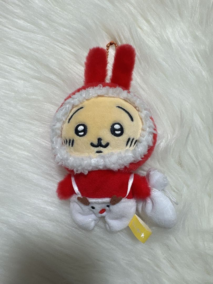 ちいかわ うさぎ クリスマス マスコットキーホルダー