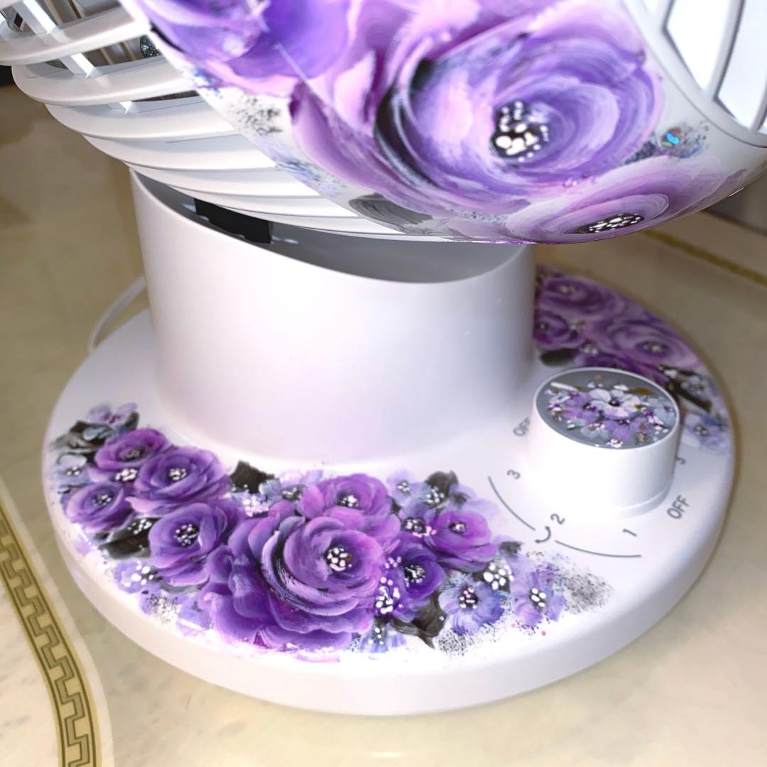 スマホポシェット　サーキュレーター　薔薇　手描き　トールペイント