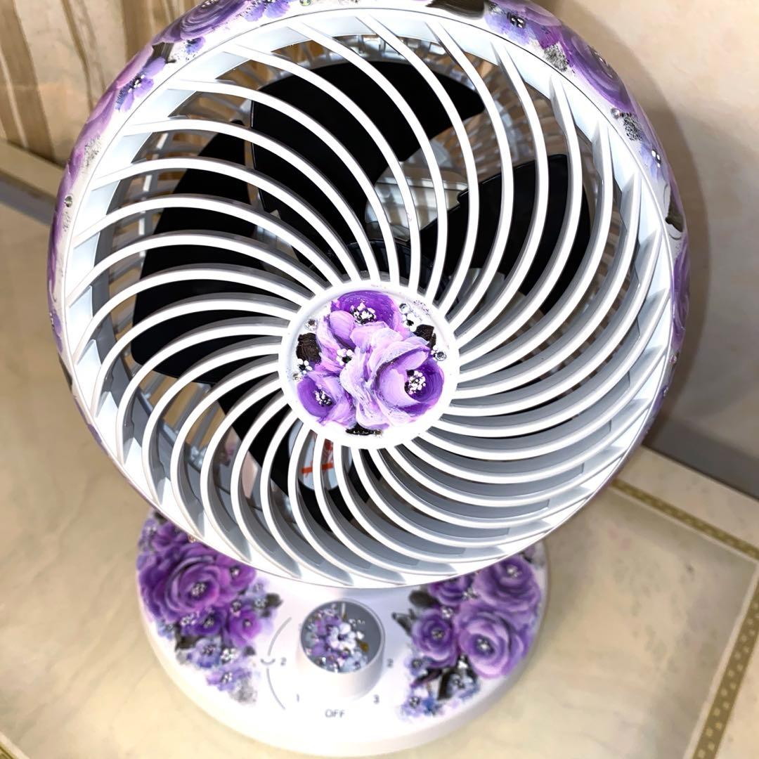 スマホポシェット　サーキュレーター　薔薇　手描き　トールペイント