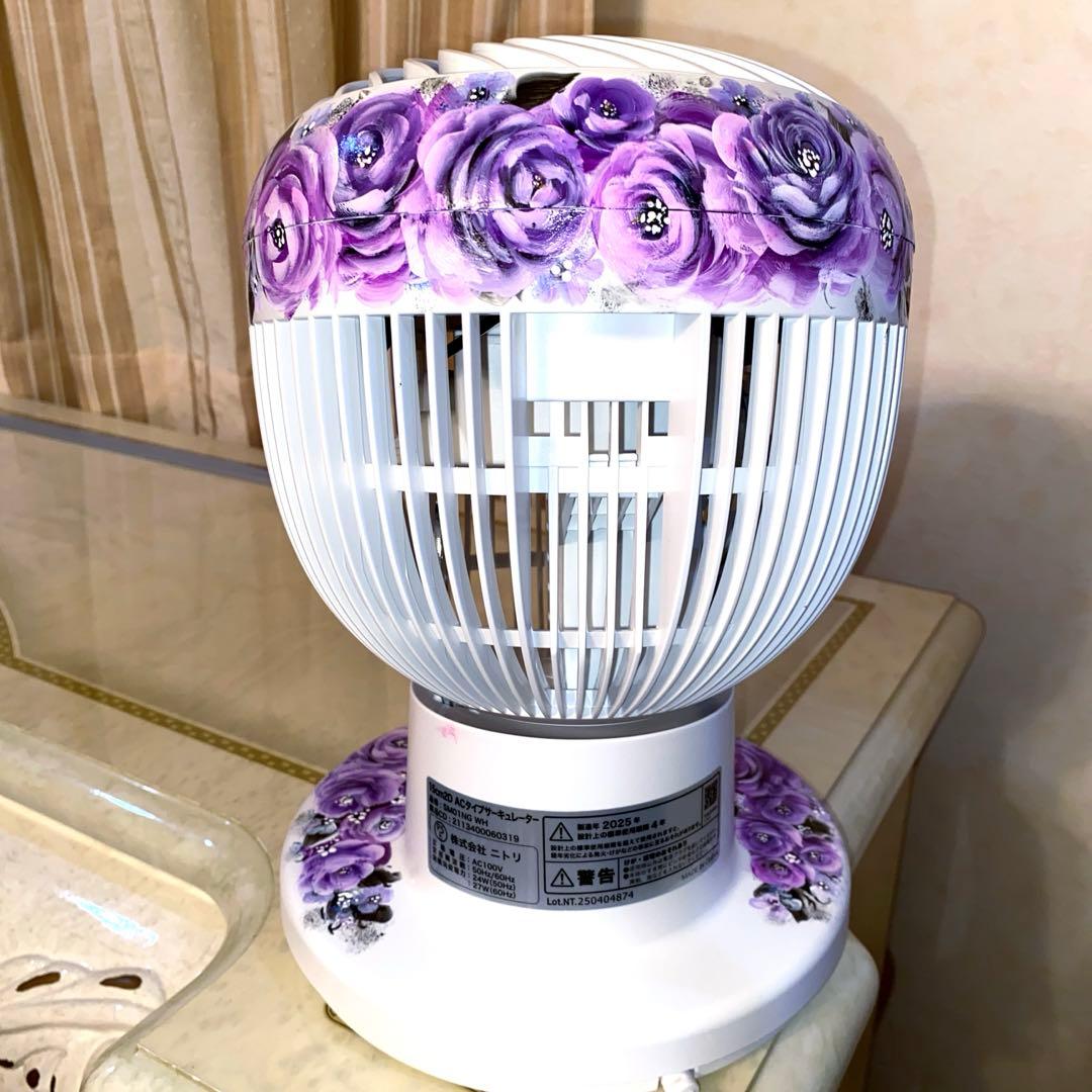 スマホポシェット　サーキュレーター　薔薇　手描き　トールペイント