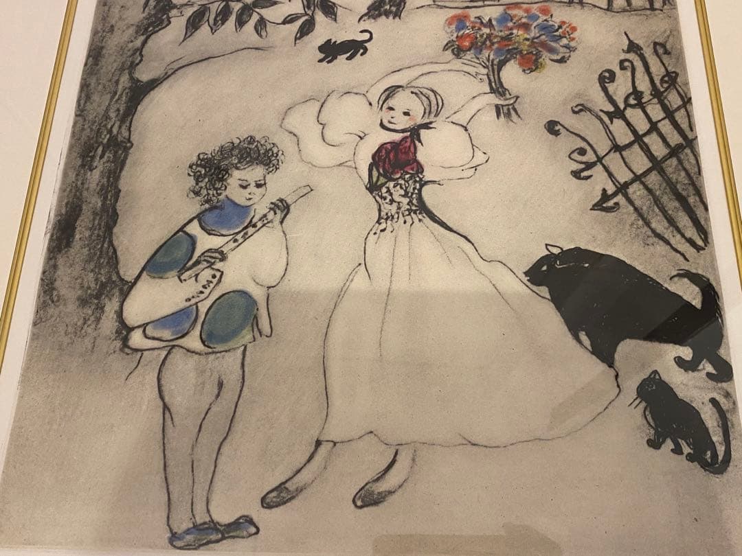 フジ子 ヘミング　パラダイス　楽園にて　直筆サイン　銅版画　エッチング