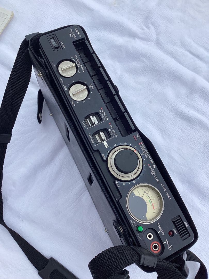 通電確認　ジャンク　SONY TCM-5000EV カセットプレーヤー　取説付き