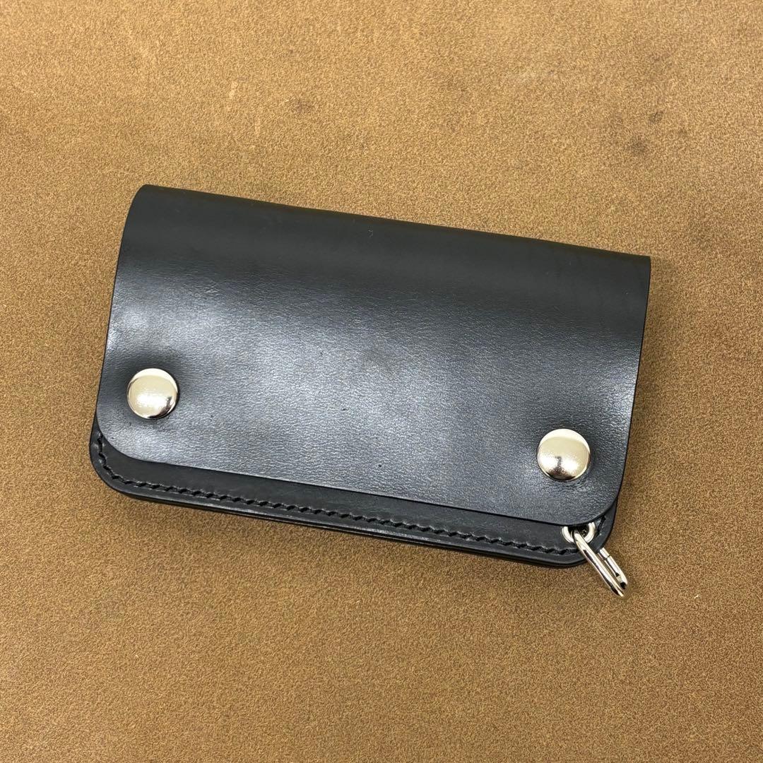 【アウトレット】　ホースバット　トラッカーウォレット　ミドル　黒　3層　コミペル