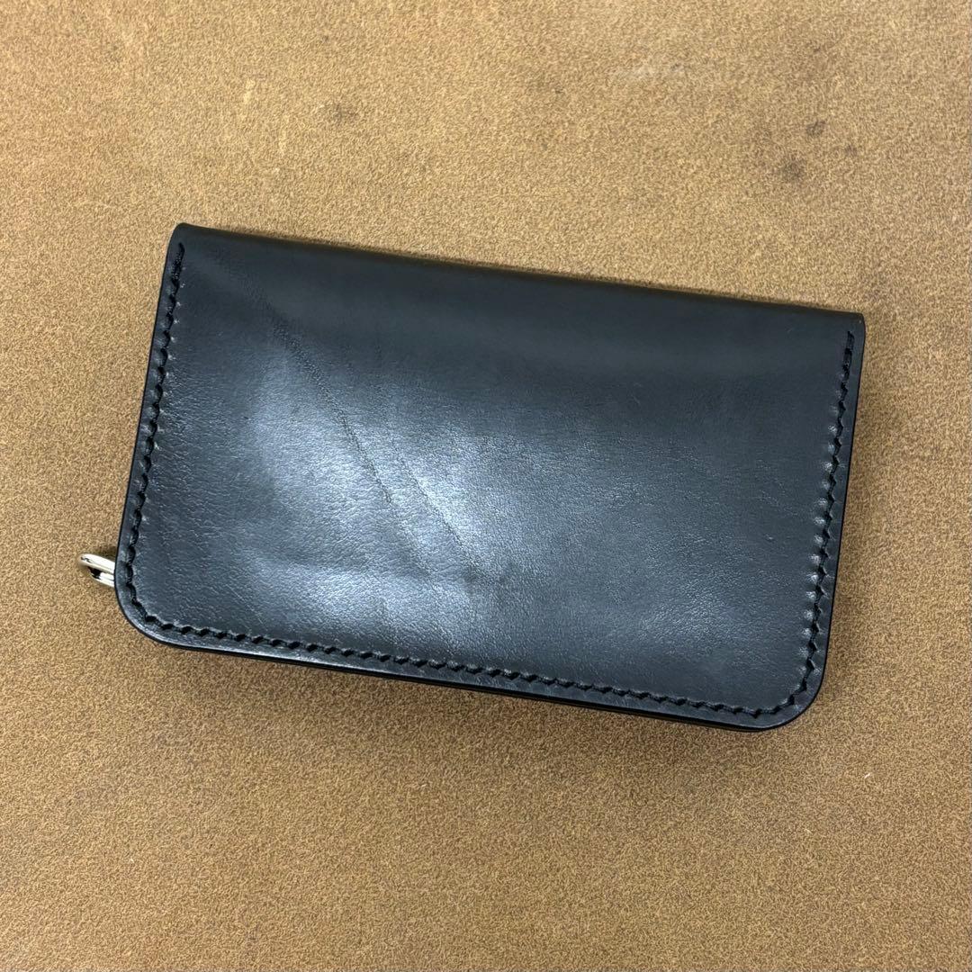 【アウトレット】　ホースバット　トラッカーウォレット　ミドル　黒　3層　コミペル