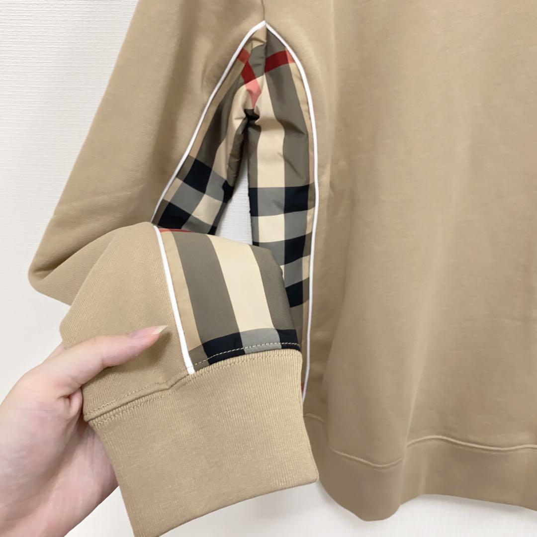 ラスト１【新品】バーバリー キッズ チェック柄 スウェット トレーナー 12Y