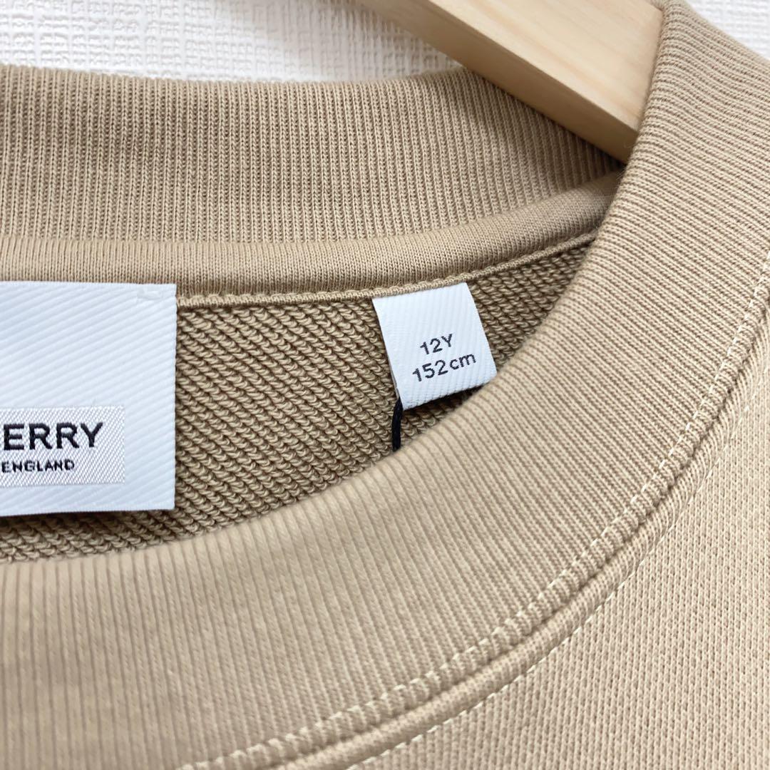 ラスト１【新品】バーバリー キッズ チェック柄 スウェット トレーナー 12Y