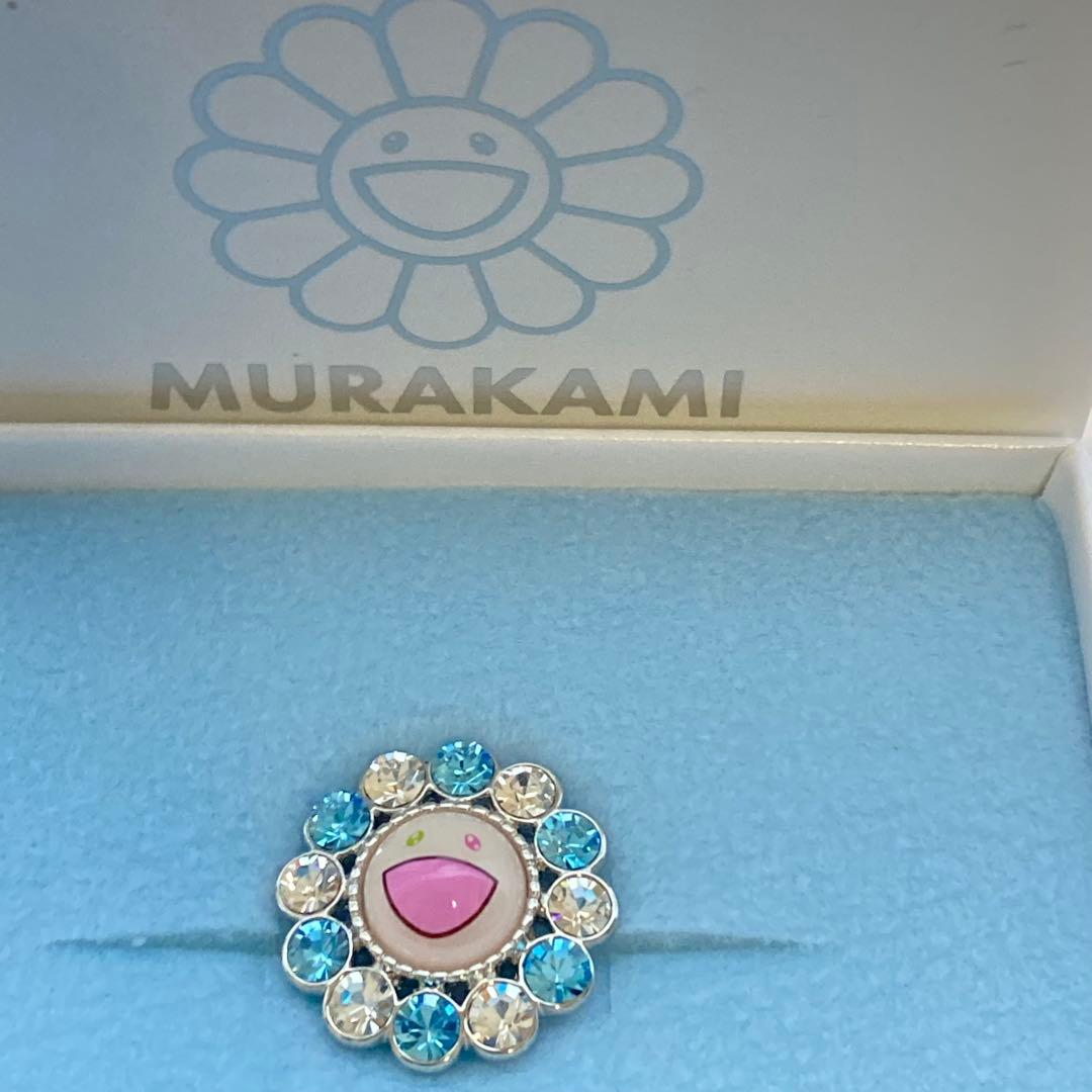 【新品】Liquem 村上隆 コラボ フラワー ピンズ（ブルーx ホワイト）