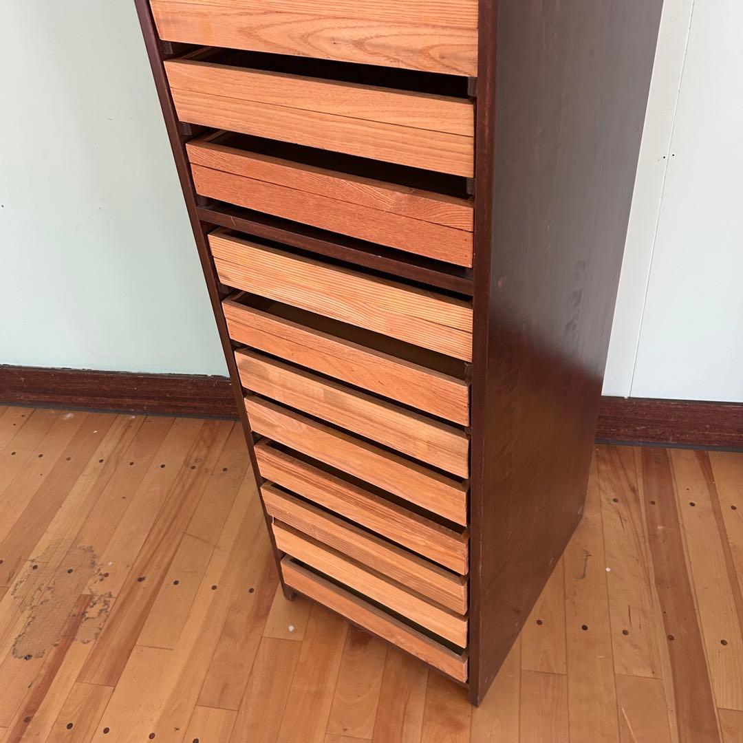 【希少・特大】 標本棚 標本箱 17杯