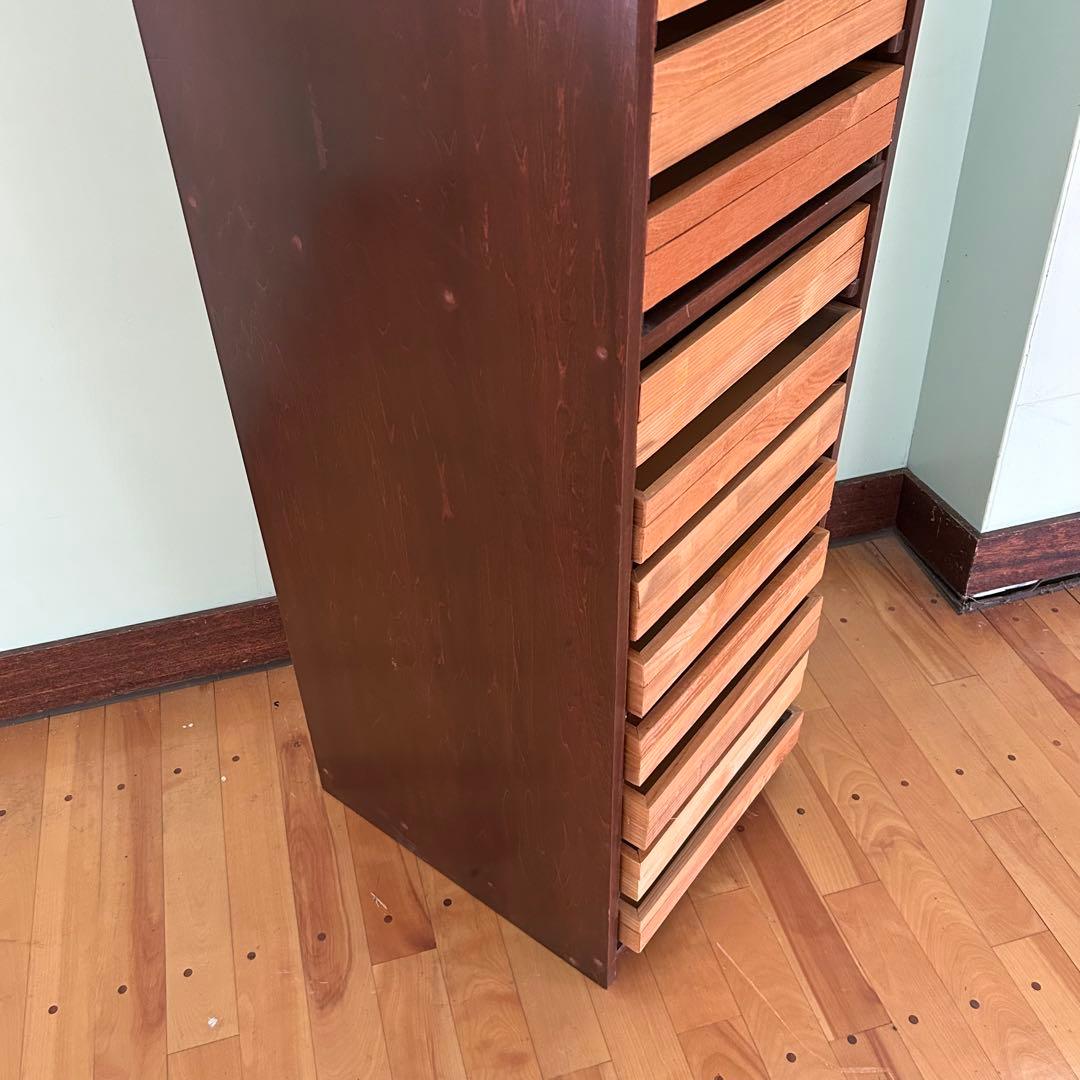 【希少・特大】 標本棚 標本箱 17杯