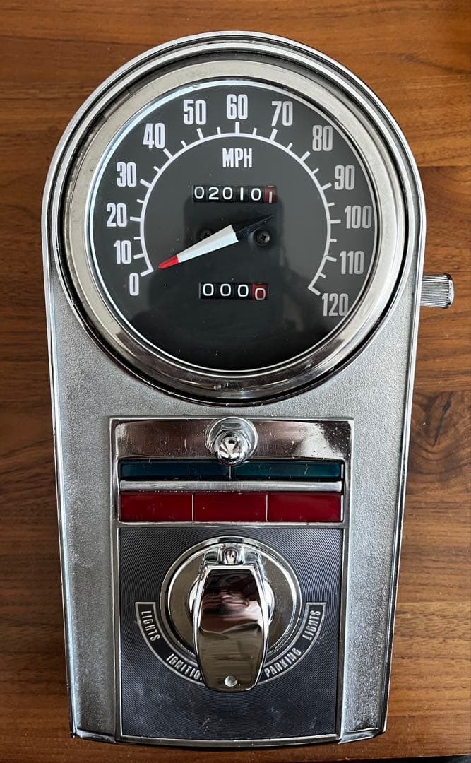 ぽんさん専用 ハーレー用 スピードメーター 【マイル表示 カギ付き】