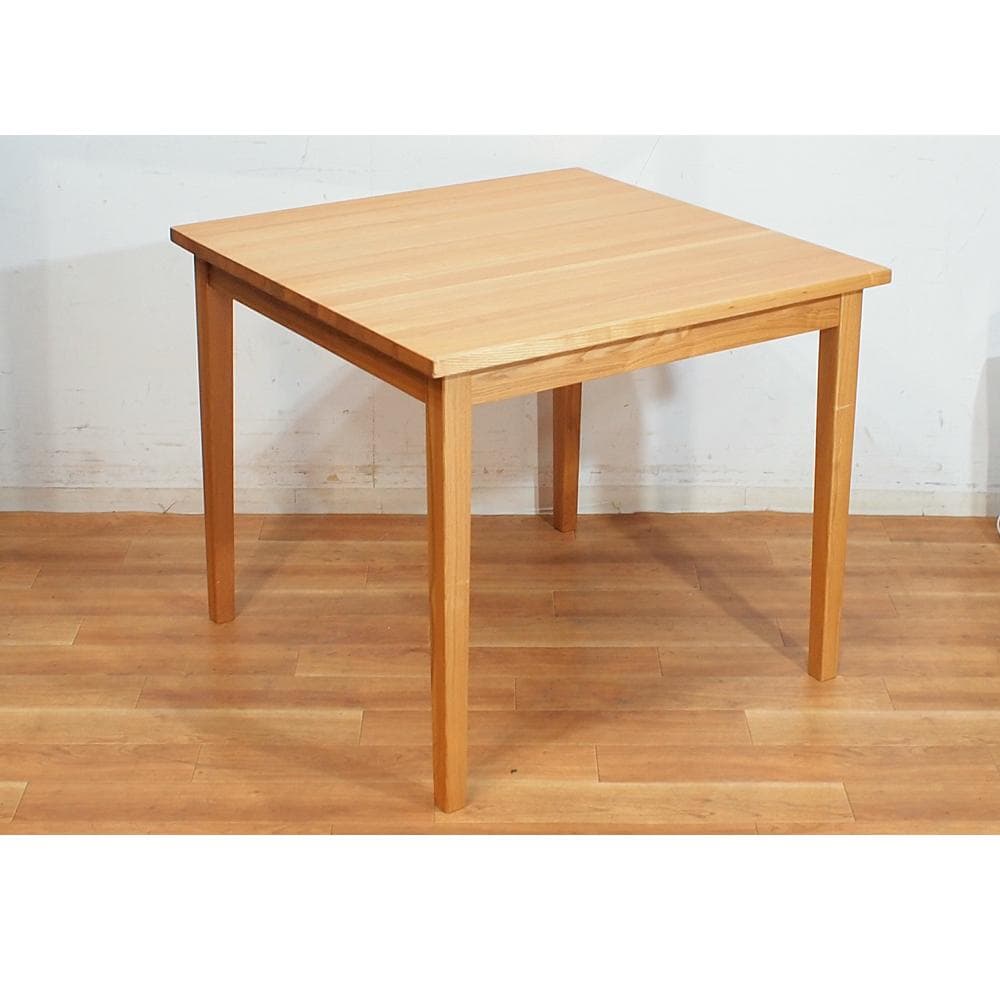 無印良品 MUJI タモ材 ダイニングテーブル 85cm 2人掛け ナチュラル