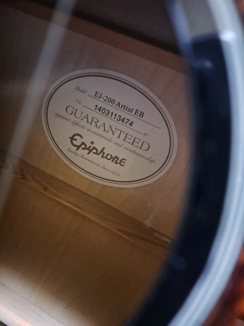 希少！エピフォン　ej200　アーティスト