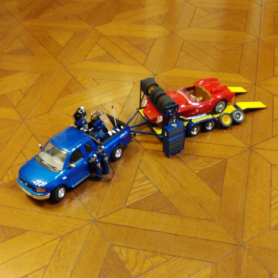 18/1ミニカー【激レアSUNOCO Trailer & Shop Set