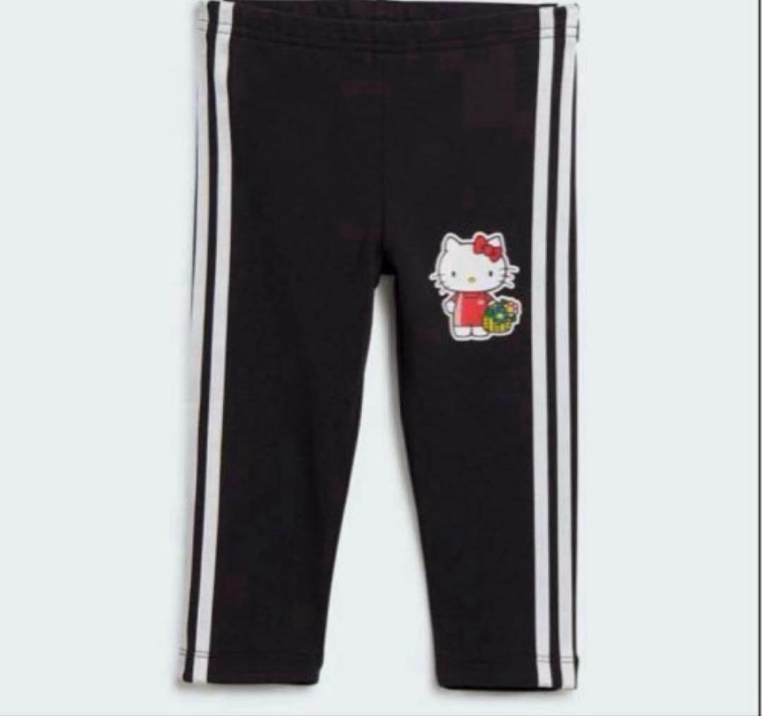 アディダス 新品 Tシャツワンピース レギンスパンツ 90 半袖 キティちゃん