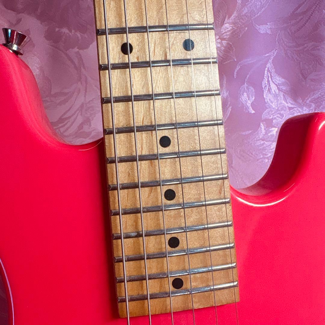 改造！ミニピンク エレキギター ハムバッカー搭載！
