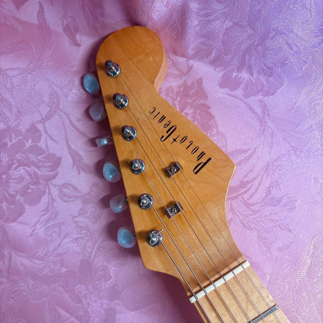 改造！ミニピンク エレキギター ハムバッカー搭載！