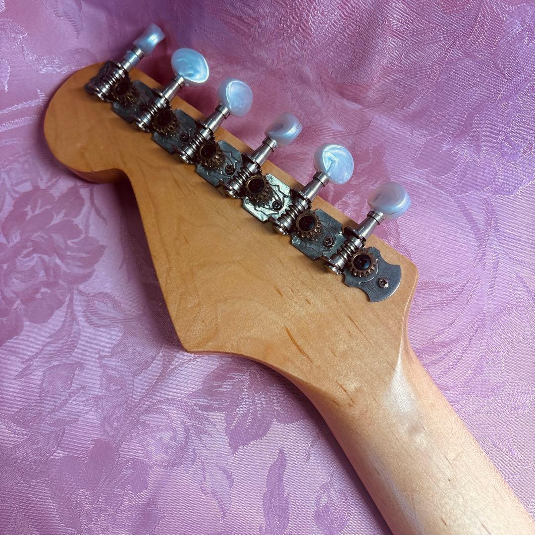 改造！ミニピンク エレキギター ハムバッカー搭載！