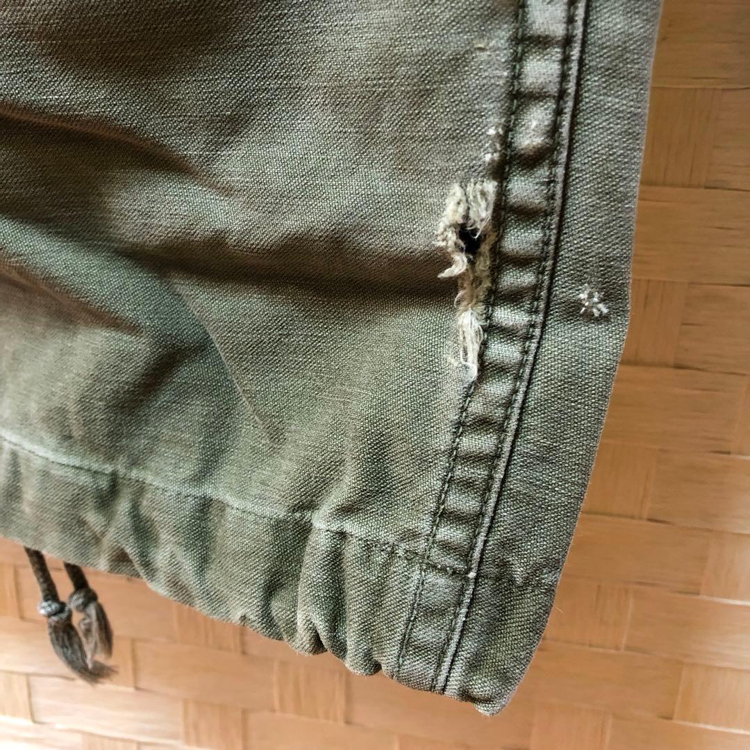 た82● 60年代ヴィンテージ USアーミー ジャングルファティーグパンツ