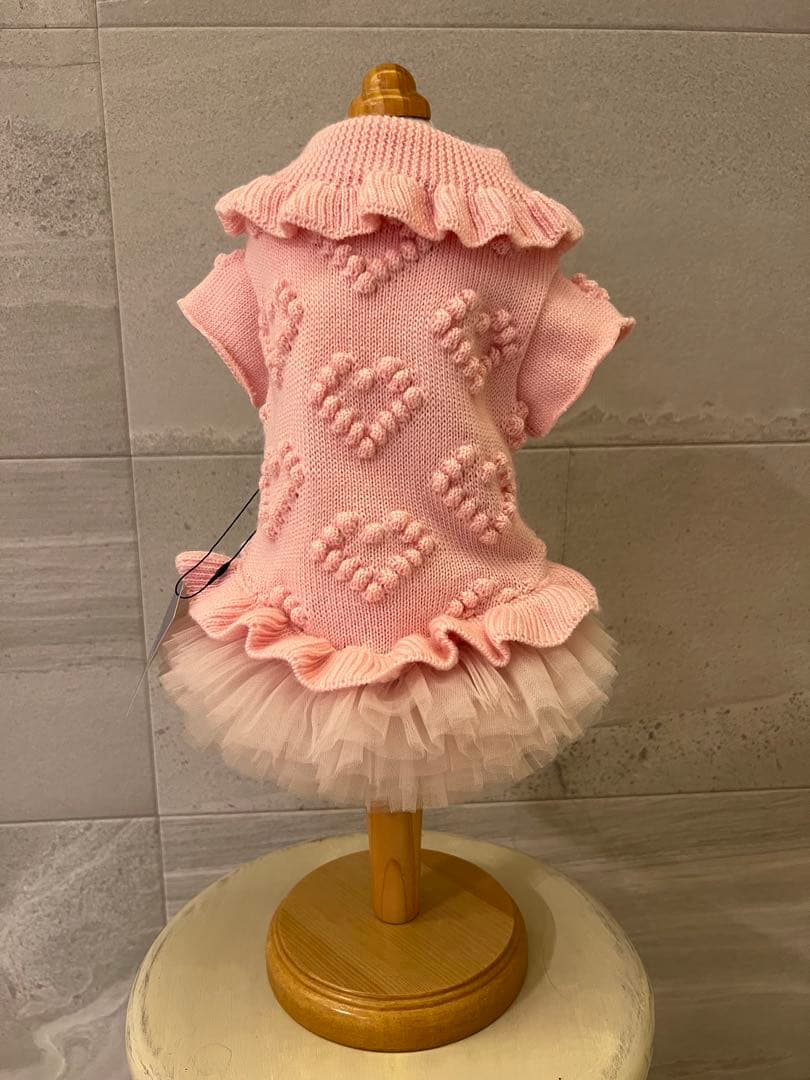 GODPIVAゴッドピバ2025AW ローゲージニットワンピースピンクSお値下げ