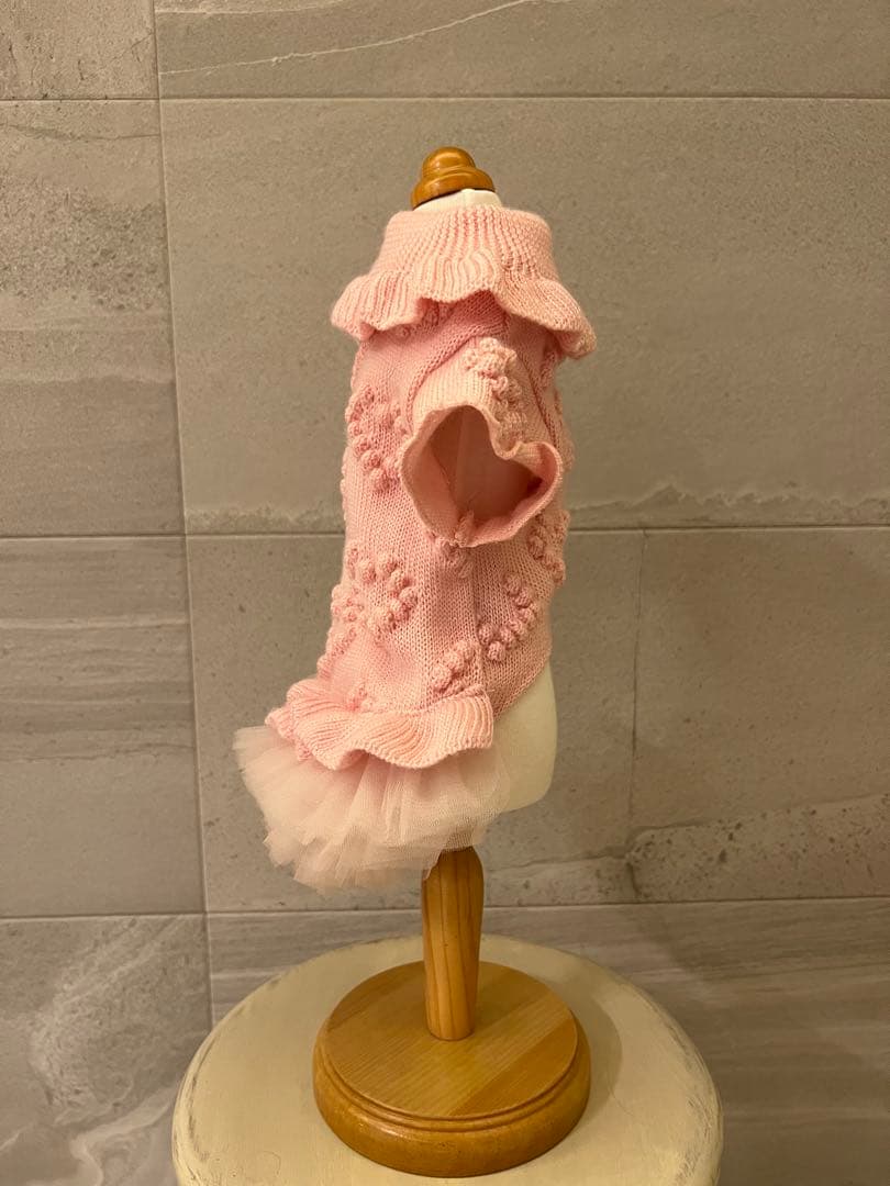 GODPIVAゴッドピバ2025AW ローゲージニットワンピースピンクSお値下げ