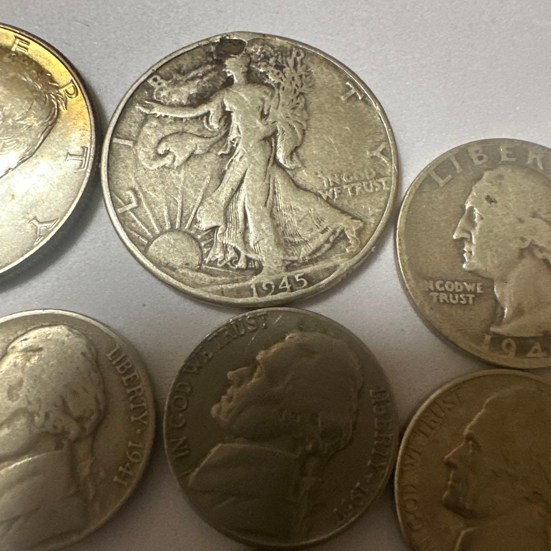 アメリカ　硬貨　旧硬貨