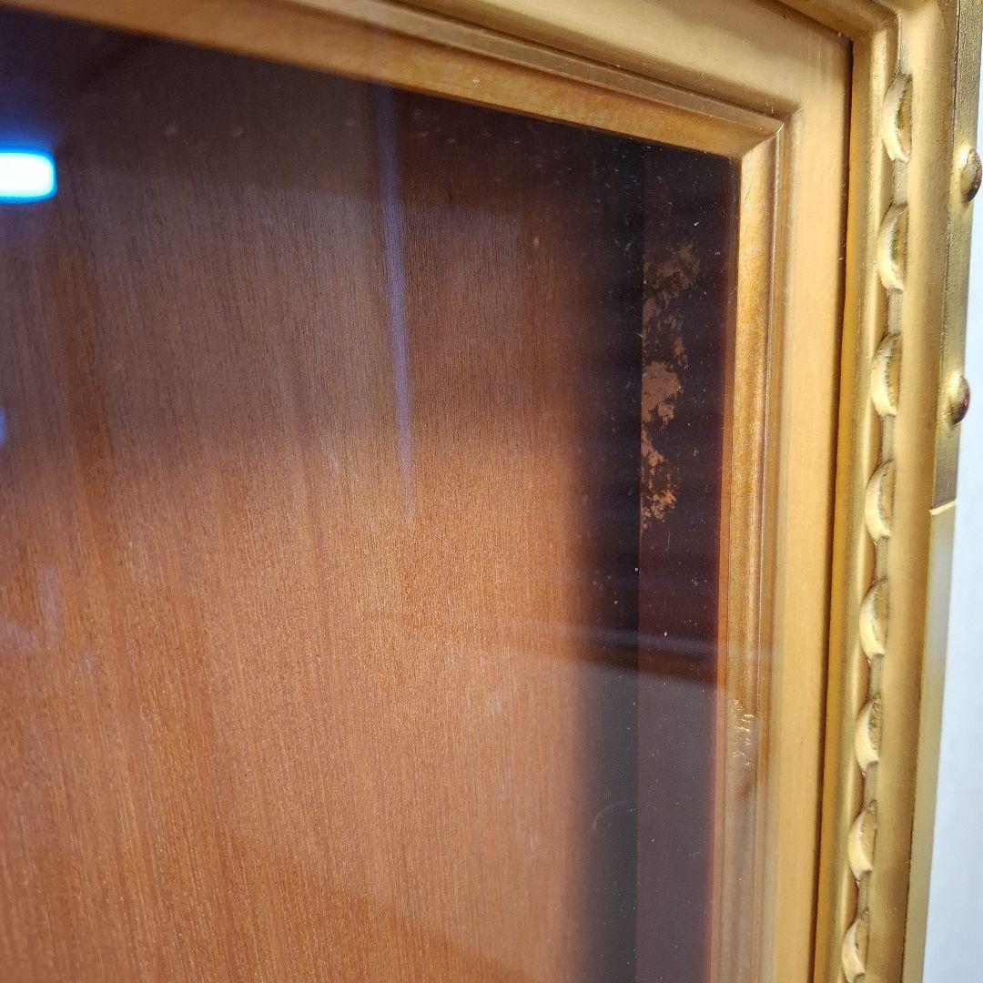 ゴールド木製油彩額大きめアンティーク調外148×98×7内138×87×2箱あり