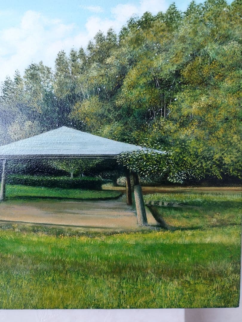 油絵 風景画 写実画 原画 作者出品