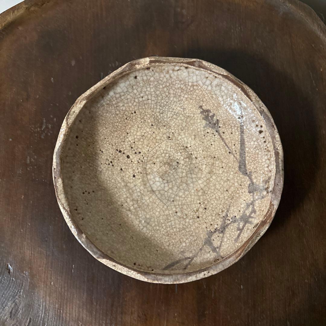 絵瀬戸小鉢 木箱付　志野　美濃　瀬戸　古美術　懐石　酒器　唐津　備前　李朝