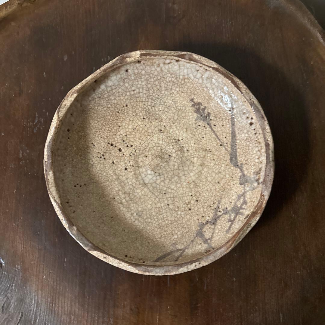 絵瀬戸小鉢 木箱付　志野　美濃　瀬戸　古美術　懐石　酒器　唐津　備前　李朝