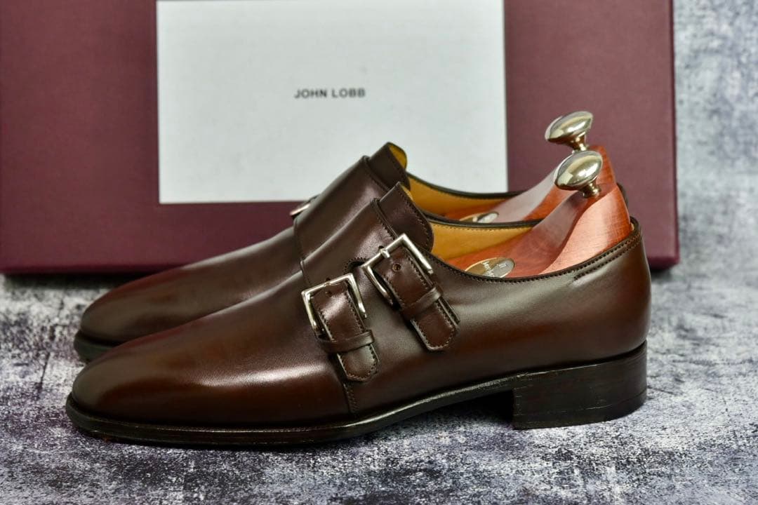 ジョンロブ　ナセビー　5D　ダークブラウン　7000ラスト　木製ツリー付