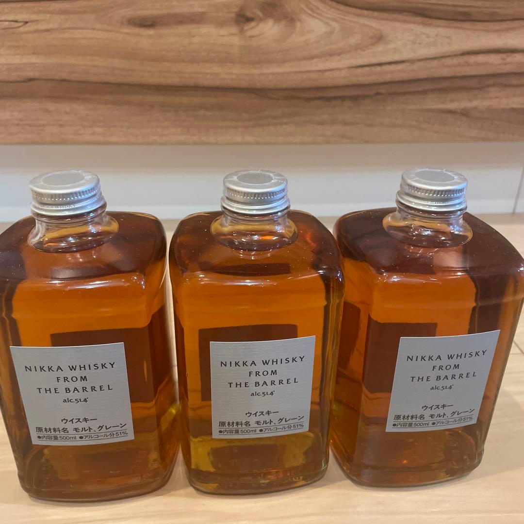 NIKKA フロム ザ バレル 500ml3本 & 山崎・白州 180mlセット