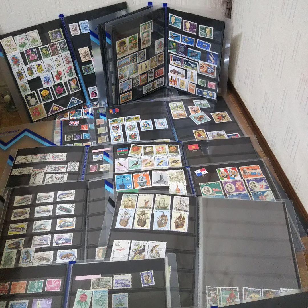 ストックブック14冊 外国切手入り