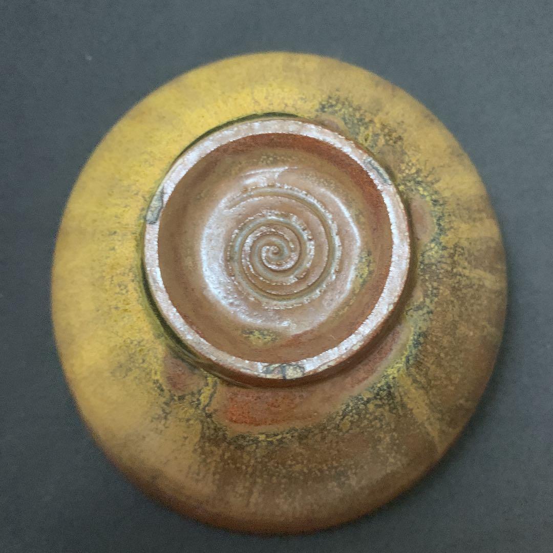 萬古焼　萬古窯　金赭磁　茶碗　月華造