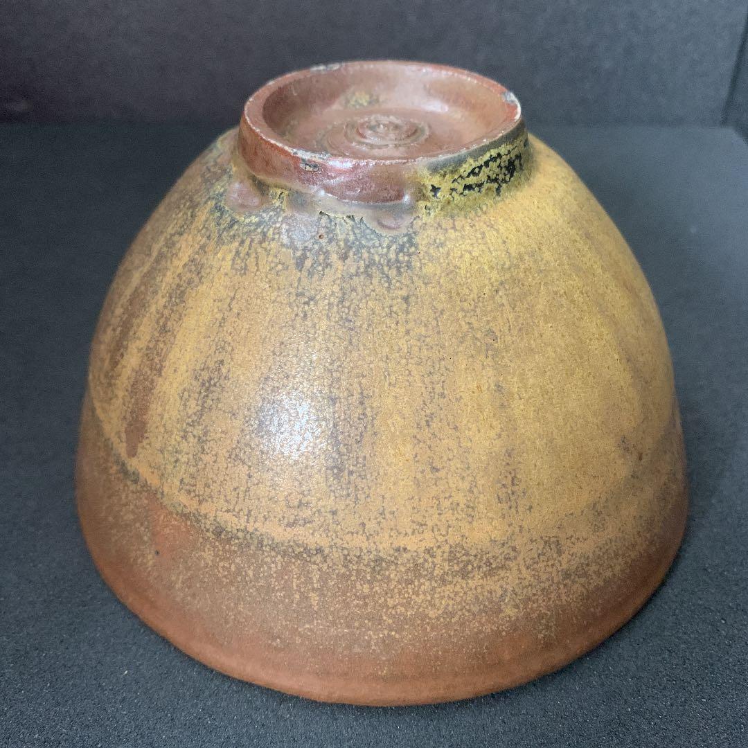 萬古焼　萬古窯　金赭磁　茶碗　月華造