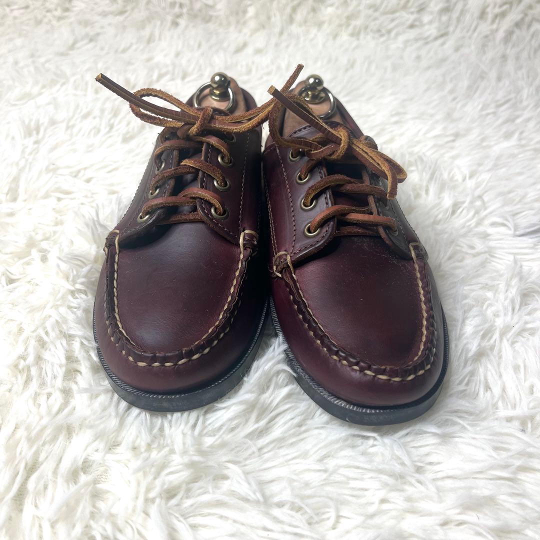 【美品】 USA製 ランコート デッキシューズ 26.0cm モカシン 本革