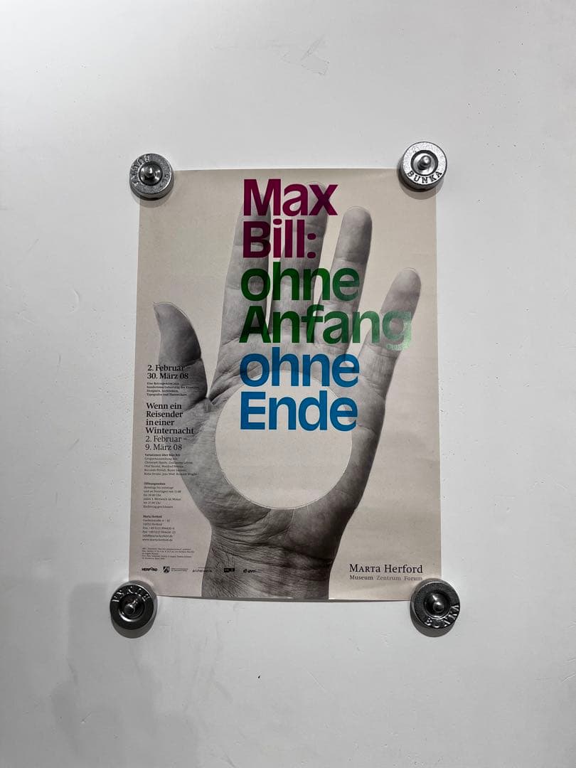 Max Bill マックス・ビル　2008年ヴィンテージポスター