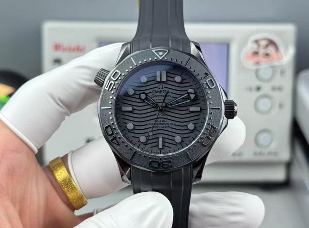 シーマスター コーアクシャル マスタークロノ ブラック 腕時計