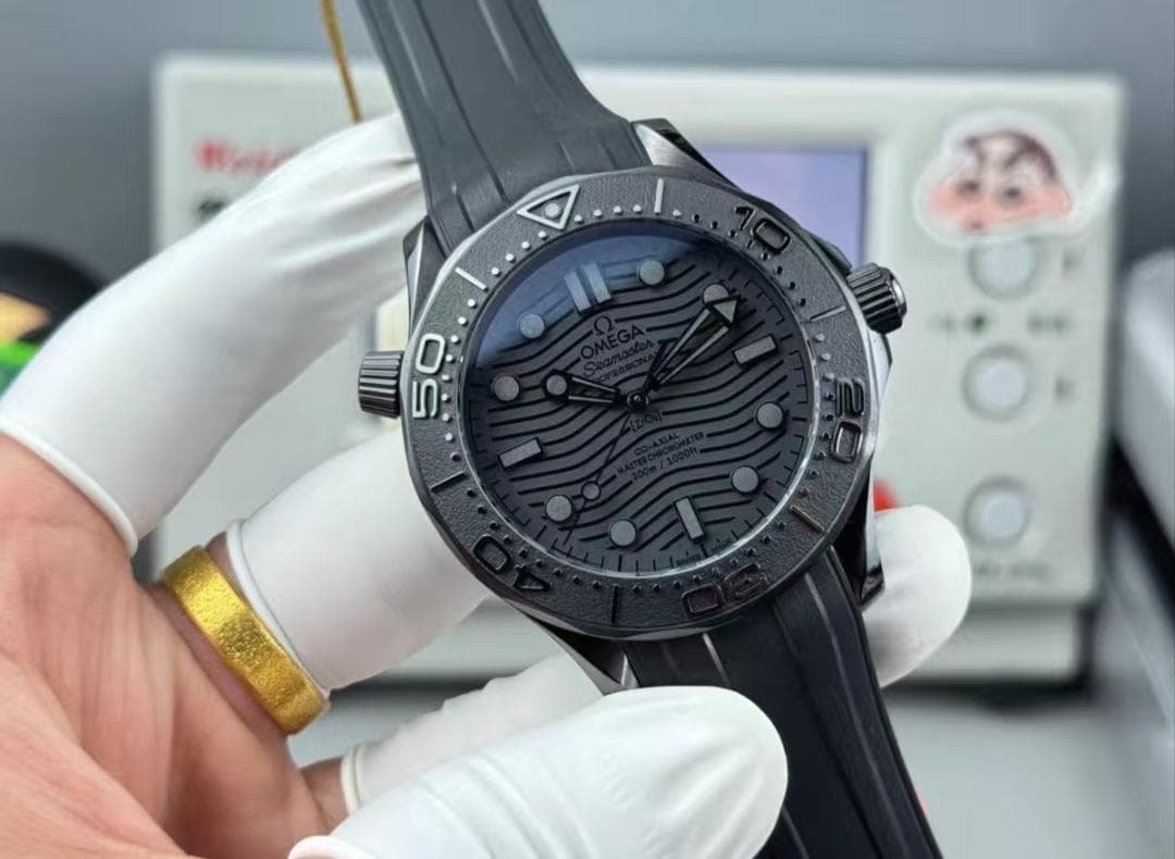 シーマスター コーアクシャル マスタークロノ ブラック 腕時計