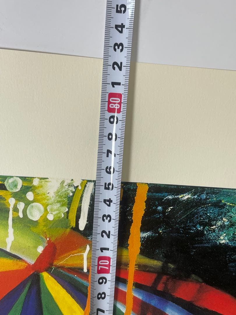 オルガ・グレチナ「雨」サイン 95/250 シルクスクリーン63.5×85cm