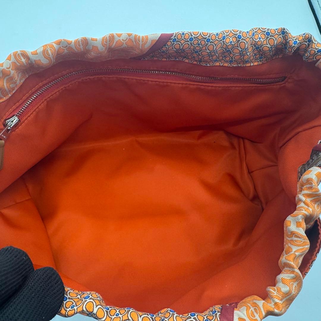 【美品】　エルメス　フールビ　ポーチ　オレンジ