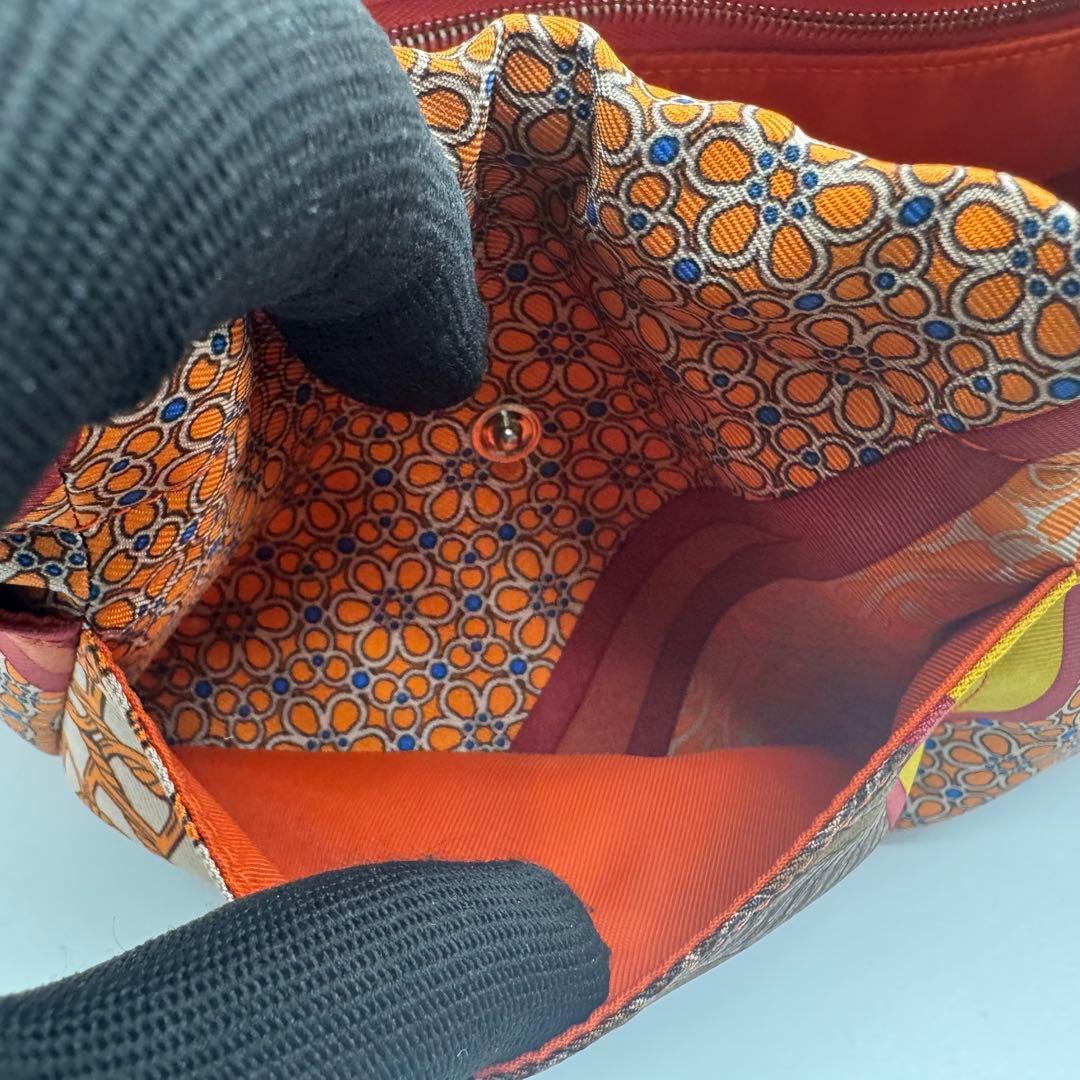 【美品】　エルメス　フールビ　ポーチ　オレンジ