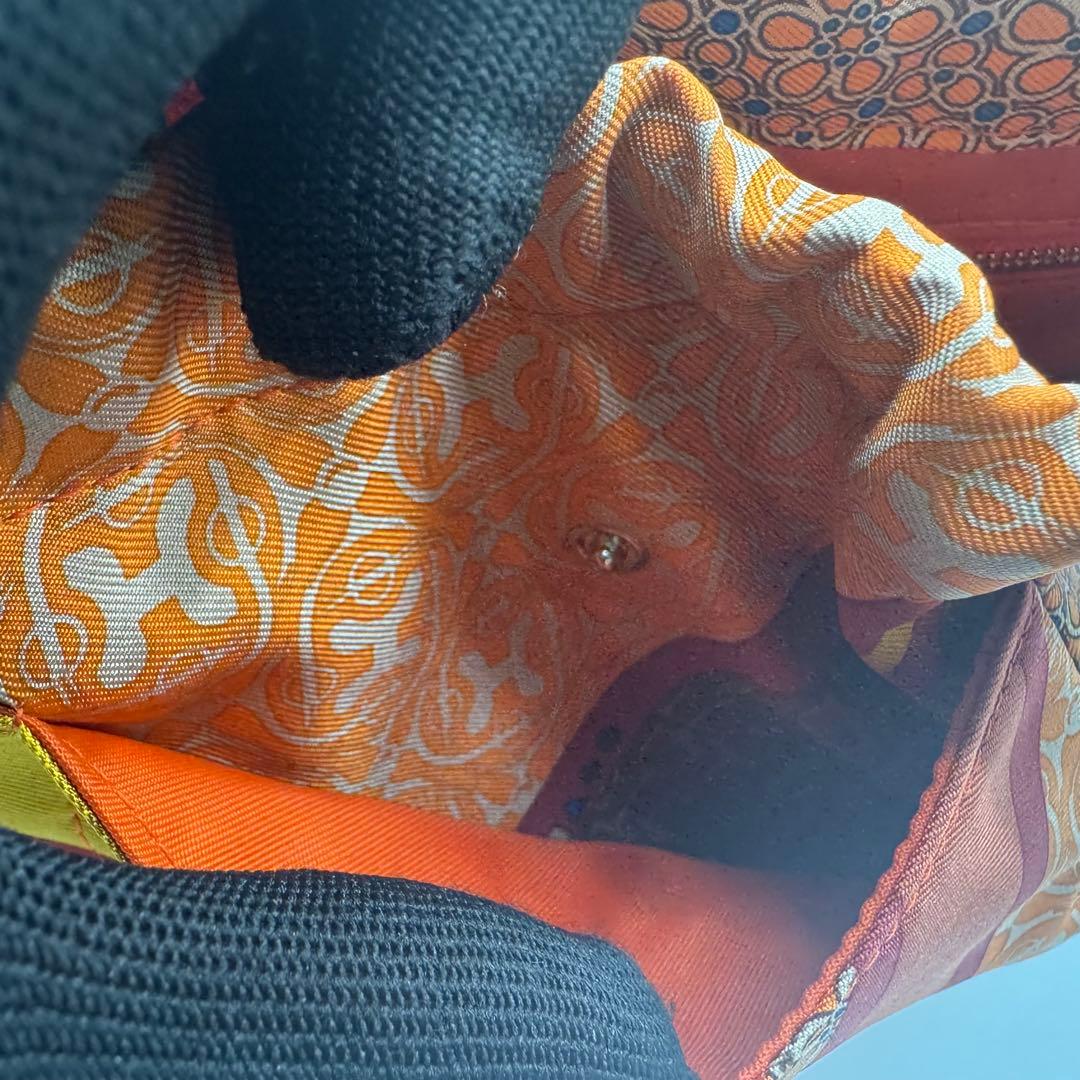 【美品】　エルメス　フールビ　ポーチ　オレンジ